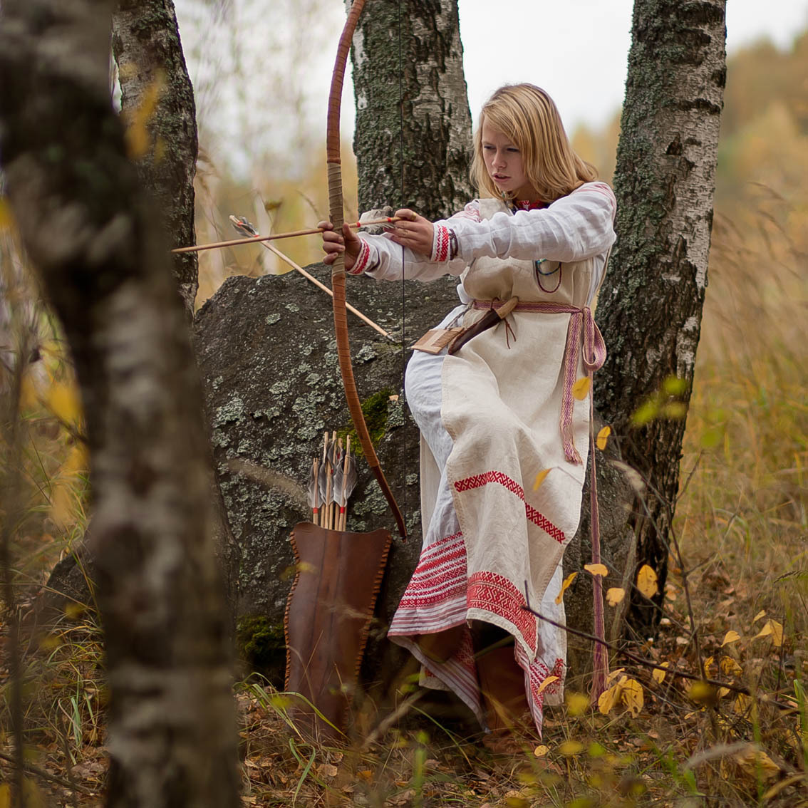 Sexy photo Girls in Slavic costumes in Zaragoza